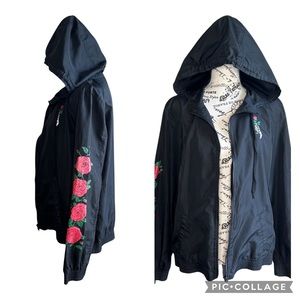 Empyre Rose Zip- Up Windbreaker Sz L